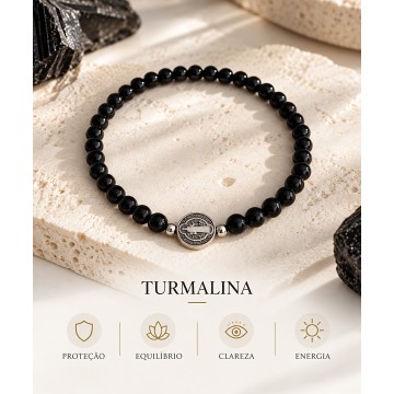 PULSEIRA TURMALINA NEGRA E SÃO BENTO