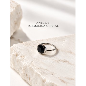ANEL TURMALINA NEGRA CRISTAL