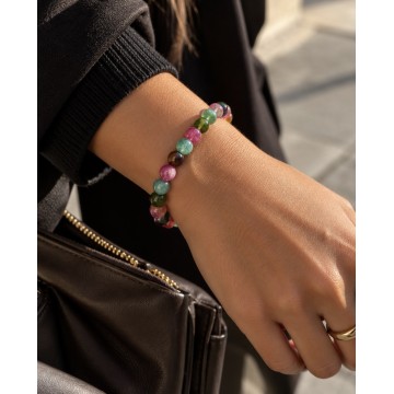 PULSEIRA TURMALINA MULTICOLOR 6 mm
