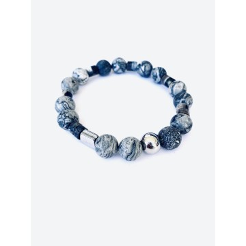 Gray jasper bracelet