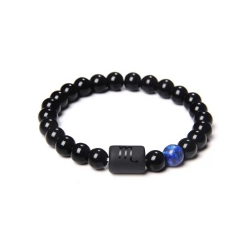 Pulseira elástica Onix signo Escorpião